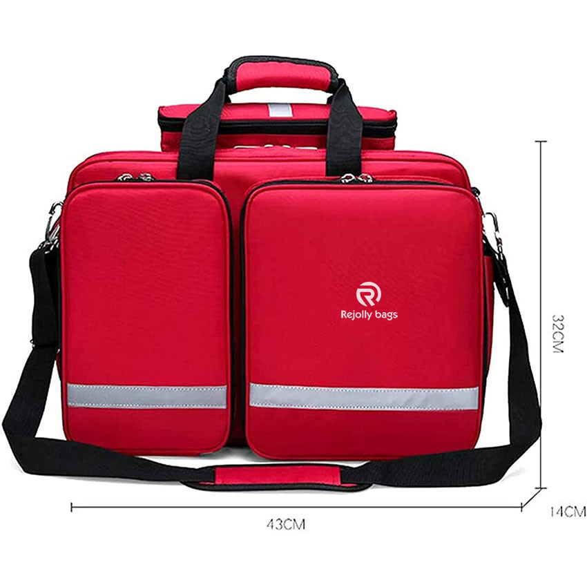 Emergency Treatment First Responder Trauma Bag for Home, Office, Car, Outdoors