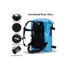 Waterproof TPU Backpack 24L Roll-Top Dry Bag with Rod Holder for Fishing Hiking Camping Kayaking Rafting