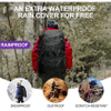 Camping Backpack with Waterproof Rain Cover for Men, Outdoor Sport Travel Daypack for Climbing Bag