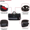 Multi Outdoor Duffle with a Large Capacity Main Compartment, Two End Pockets, and a Front Organizer Pocket for Travel Bags