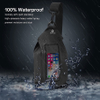 Waterproof Boating Slim Adjustable Chest Bag Waist Pack with Transparent Touchscreen Cover Fit Most 6.7 Inch Smart Phone for Riding, Pool, Kayaking Dry Bag