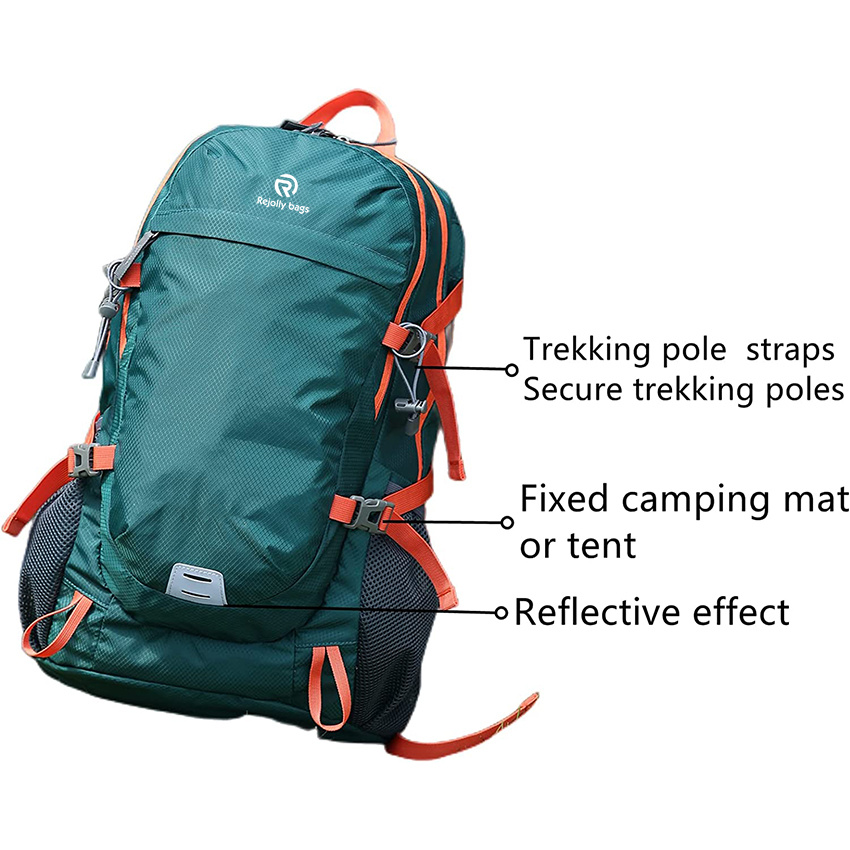 40L Lightweight Water Resistant Hiking Backpack Foldable Daypack for Travel Bag