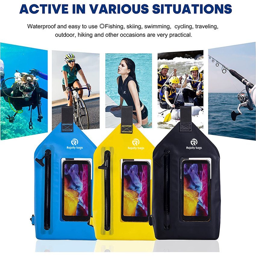 Large Capacity Lightweight Waterproof Chest Sling Bag Pouch Fashion Diving Swimming Pool Beach Underwater Pouch Case