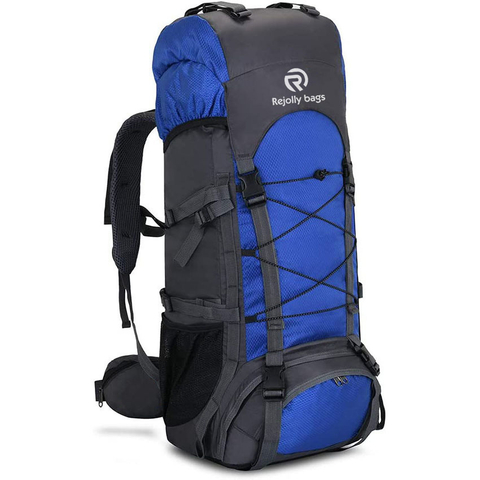 60L Internal Frame Hiking Backpack with Rain Cover, Outdoor Sport Travel Daypack for Climbing Camping Touring