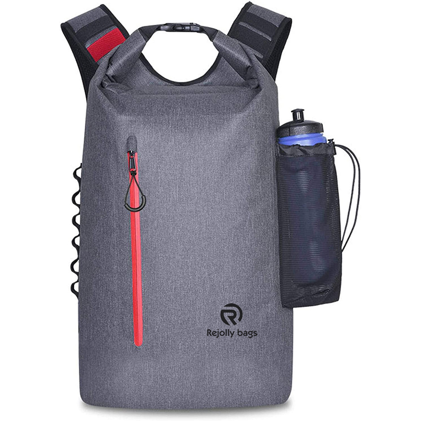 Folding Waterproof PVC Bucket Backpack Can Float Large Capacity 20L Storage Dry Bag Waterproof Bag Bucket Bag Swimming Bag Suitable for Kayaking Rowing Dry Bag