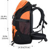 50L Comfortable Camping Lightweight Bag with Adjustable Straps for Outdoor Travel Backpack