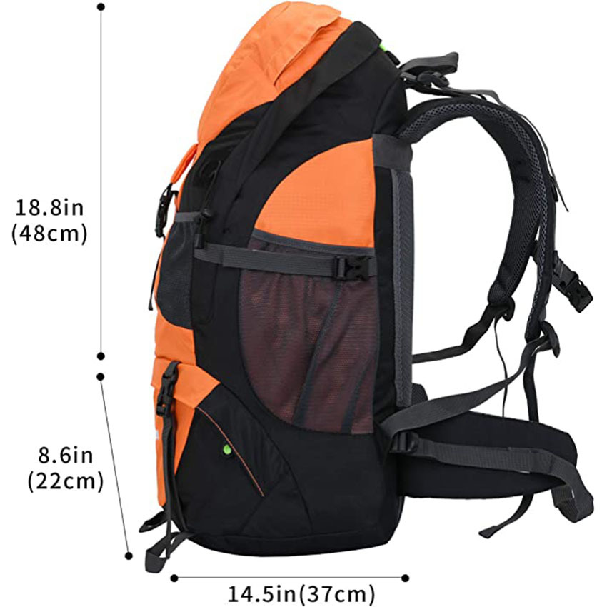 50L Comfortable Camping Lightweight Bag with Adjustable Straps for Outdoor Travel Backpack