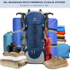 50L Hiking Backpack with Rain Cover for Outdoor Camping, Traveling, Backpacking, Trekking, Mountaineering