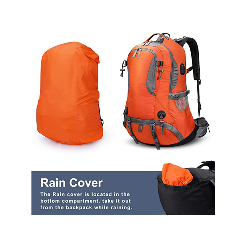 Wholesale Travel Bag Hiking Backpack Waterproof Daypack Outdoor Camping Climbing Backpack with Rain Cover