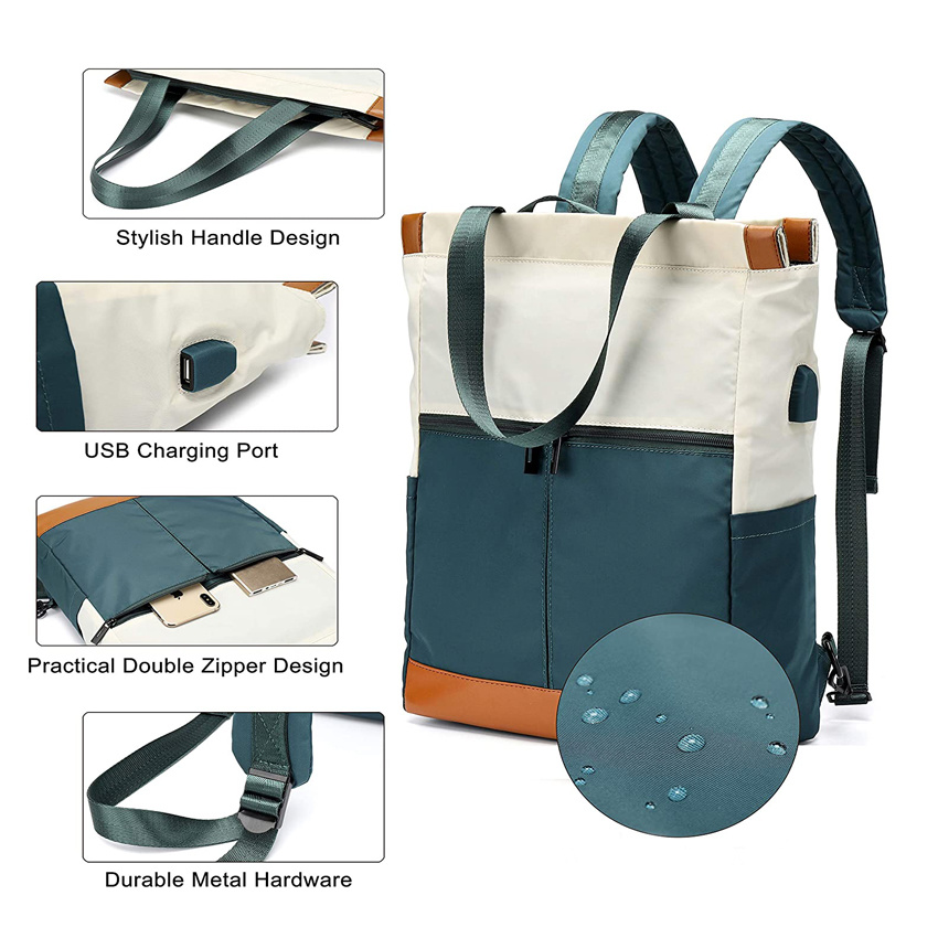 Lightweight Laptop Backpack College School Bag with USB Charging Port Travel Hiking Camping Outdoor Daypack Back Pack