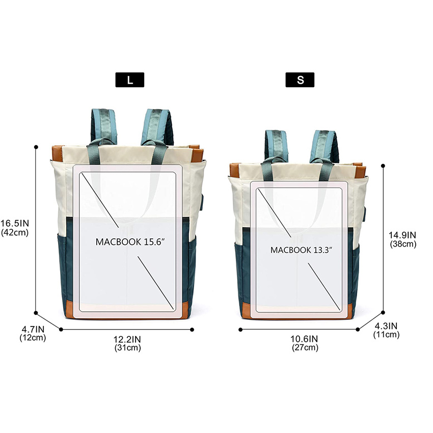 Lightweight Laptop Backpack College School Bag with USB Charging Port Travel Hiking Camping Outdoor Daypack Back Pack