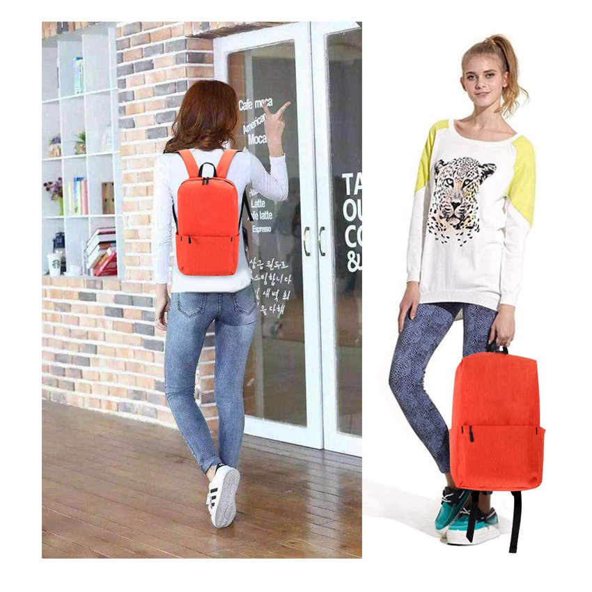 Casual Sports Daypack Lightweight Slim Fashion Shoulder Backpack College Bookbag with Water Bottle Pocket