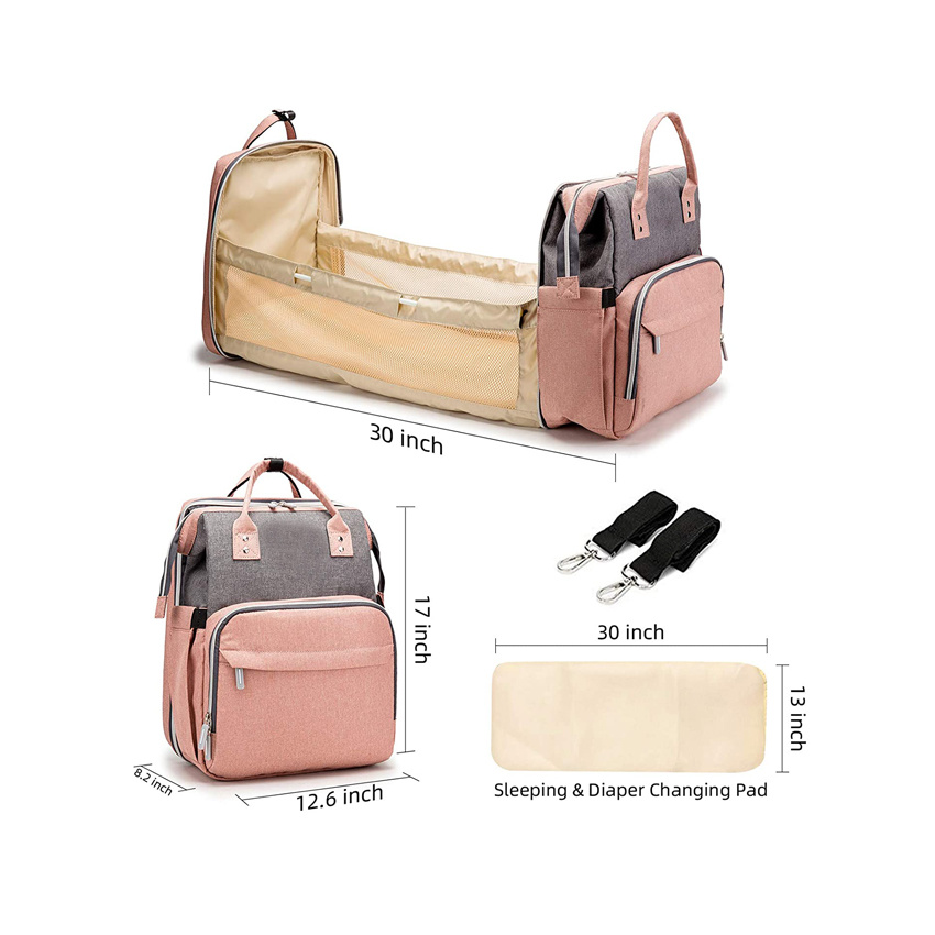 Baby Diaper Bag Multi-Function Travel Foldable Baby Bed Fashion Baby Sleeping Bag