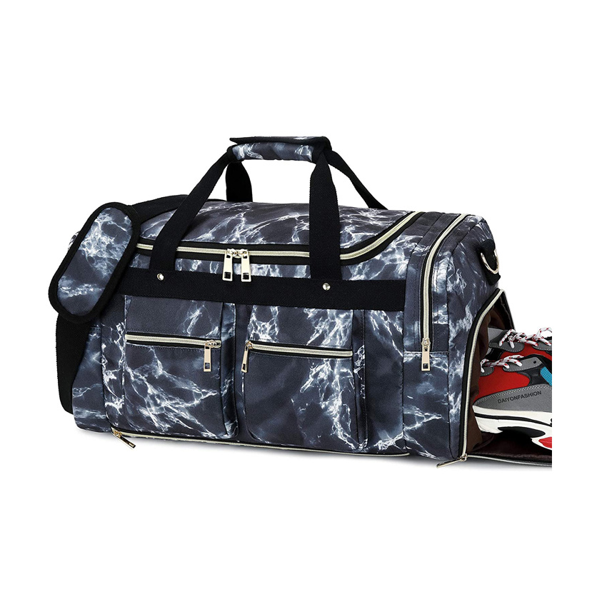 Hot Selling Carry on Travel Tote Bag with Shoe Compartment Tote Travel Luggage Bags Large Capacity Handbags