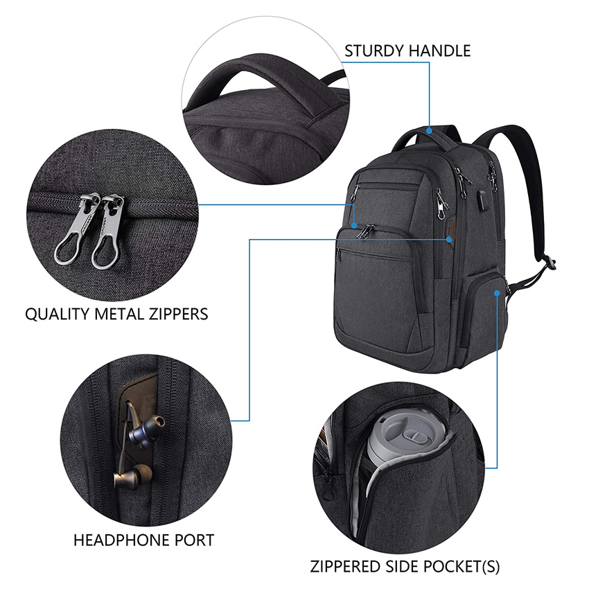 Laptop Backpack Organized Work Backpack Business Rucksack with Durable Material