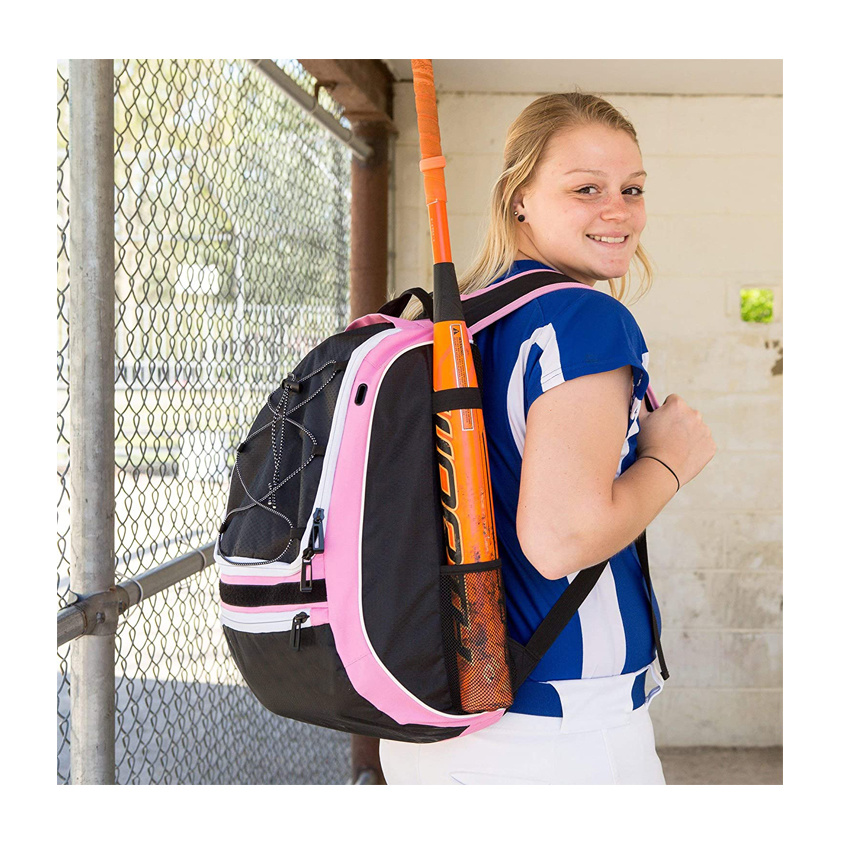 Women Bags Sports Bag Backpack Lightweight Gym Baseball Bats Backpacks Holds Two Bats