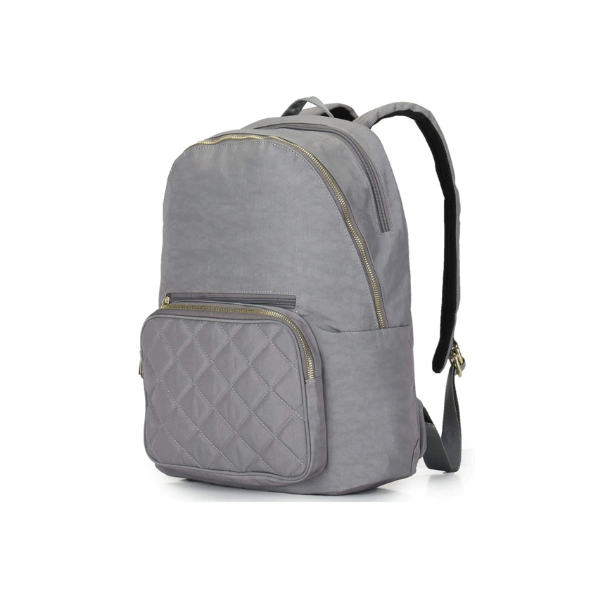 Fashion Wholesale Backpacks Pure Color College School Bags Nylon Soft High-Capacity Laptop Backpack