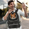 Front Dog Carrier Backpack,Adjustable Pet Cat Travel Backpack with Buckles Breathable Mesh Backpack for Small Medium Dog Puppy Cat Pet Bag RJ20691