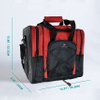 Bowling Ball Bag for Single Ball - Bowling Ball Tote Bag with Padded Ball Holder, 2 Pockets fit Bowling Shoes Accessories Sports Bag RJ196151