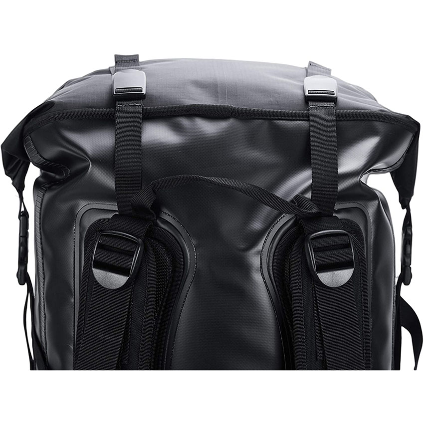 Waterproof Outdoor Black Backpack Heavy Duty Roll-Top Closure Dry Bag RJ228390