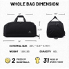 Large Gym Bag for Men with Shoes Compartment Mens Lightweight Sports Travel Duffle Bags for Workout Fitness Weekender Sports Bag RJ196169