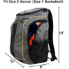 Soccer Backpack Basketball Bags for Soccer, Basketball,Volleyball Includes Separate Shoes and Ball Compartment Ball Bag RJ19698