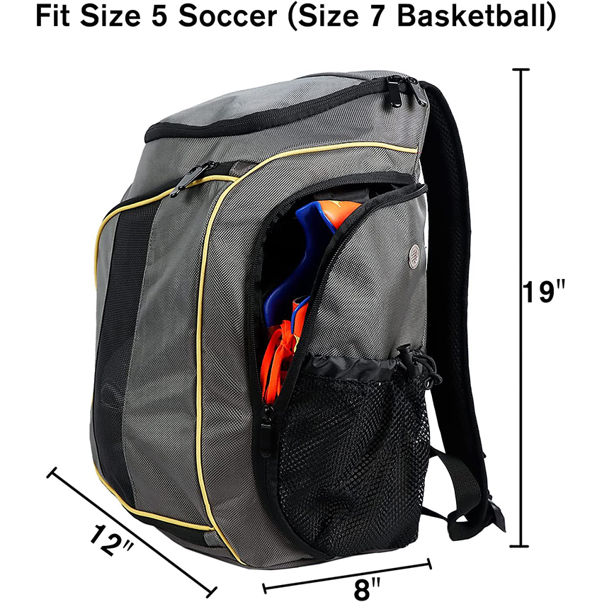 Soccer Backpack Basketball Bags for Soccer, Basketball,Volleyball Includes Separate Shoes and Ball Compartment Ball Bag RJ19698