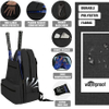 Tennis Racket Backpack with Shoe Compartment Large Capacity Sports Backpack with Shoe Bag for Men and Women, Racket Bag for Tennis, Badminton Ball Bag RJ196137