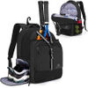 Tennis Backpack for Men/Women, Tennis Bag with Separate Ventilated Shoe Compartment, Multifunctional Sports Ball Bag RJ196135