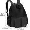 Mesh Beach Bag Backpack with Zipper Bottom, Sport Gym Backpack for Swimming, Beach, Pool and Travel Ball Bag RJ196134