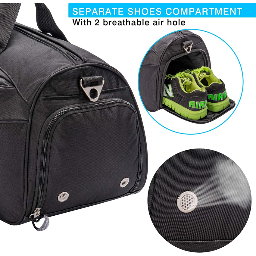 Sports Gym Bag with Shoes Compartment &Wet Pocket Gym Duffel Bag Overnight Sports Bag RJ196163