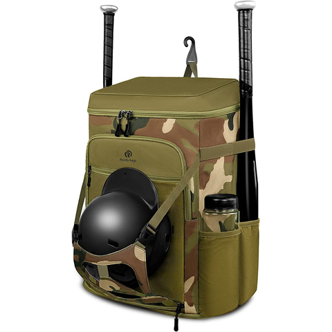 Professional Baseball Backpack, Softball Bag with Shoes Compartment and Cooler Pocket, Large Baseball Bag with Fence Hook for Men and Boys Baseball Bags RJ19659