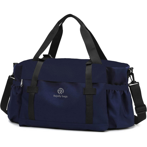 Sports Gym Tote Bag, Large Travel Duffel Luggage Bag, 21" Weekender Overnight Bag with Strap Duffel Bags RJ204230