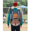 Softball Bag for Baseball Gear & T-Ball Bat, Youth Baseball Backpack with Shoes Compartment for Girls, Boys Baseball Bags RJ19651