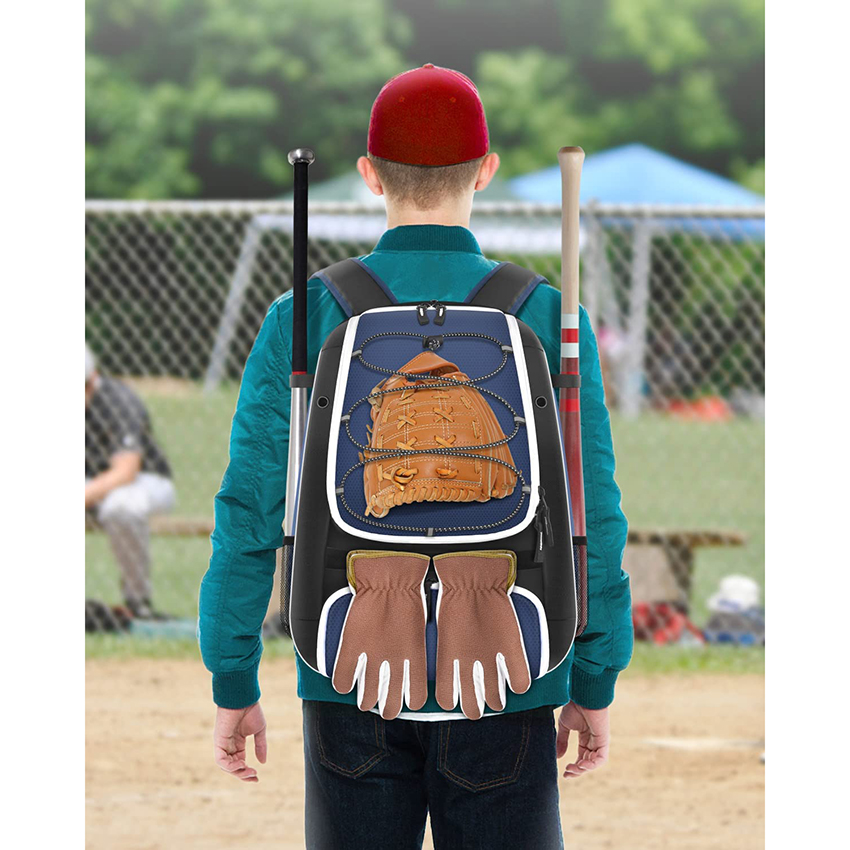 Softball Bag for Baseball Gear & T-Ball Bat, Youth Baseball Backpack with Shoes Compartment for Girls, Boys Baseball Bags RJ19651