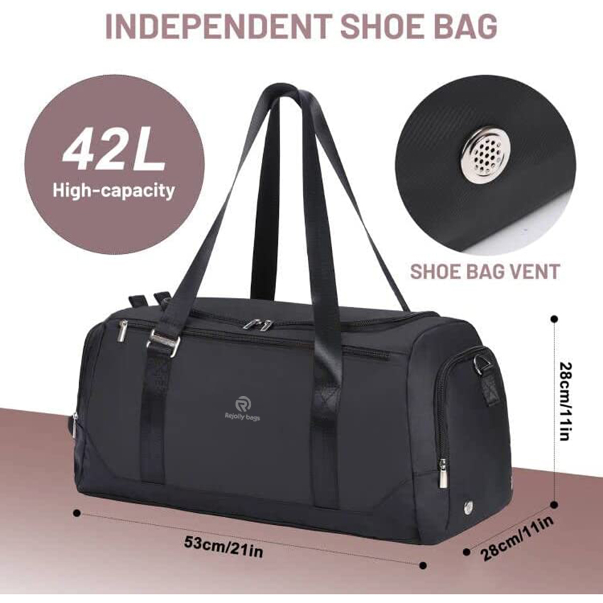 Sports Gym Bag with Shoe Compartment &Wet Pocket,Weekend Overnight Bags Waterproof for Mens Traveling Duffel Bags RJ204240