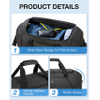 Large Gym Bag for Men, Weekender Overnight Bag with Shoes Compartment, Carry On Bag with Multi-Pockets for Sports Duffel Bags RJ204202