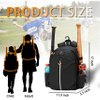 Bat Backpack for Baseball, Shoes Compartment and Fence Hook Holds Helmets, Shoes Baseball Bags RJ19670