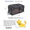 Foldable Pop-up Pet Carrier Collapsible Soft Sides Pet Crate for Medium Cats Small Dogs Rabbits Pet House
