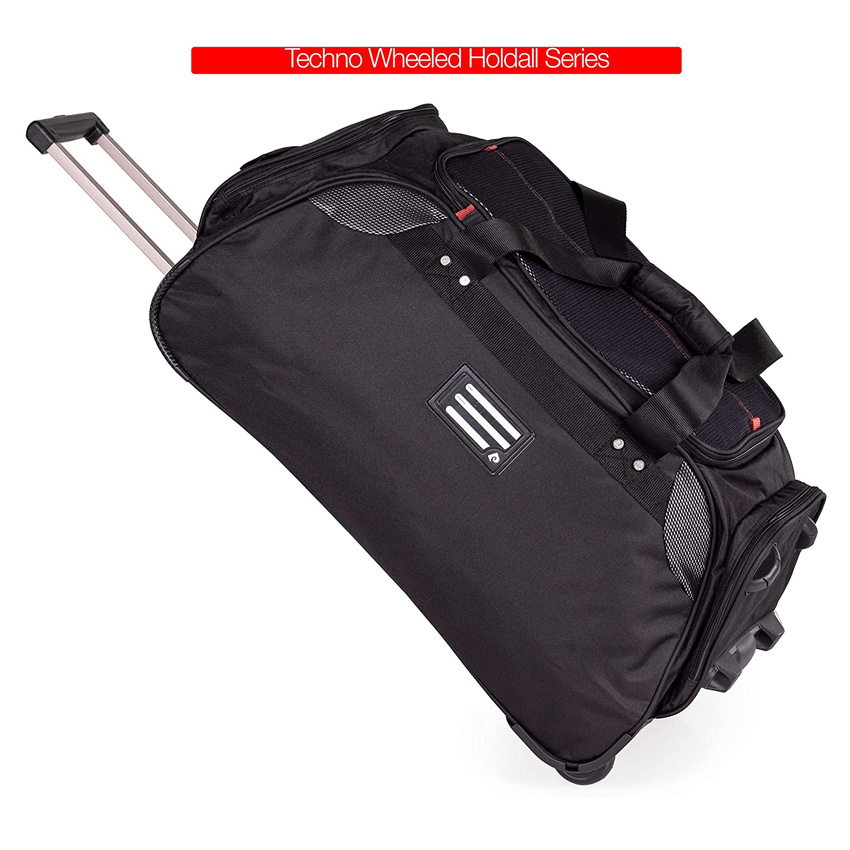 Luggage Travel Bag Wheeled Holdall Pull or Drag Trolley Handle Wheeled Bag