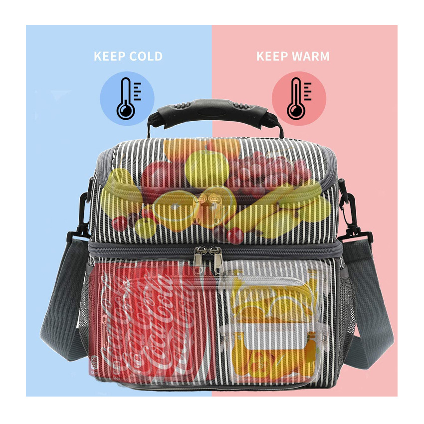 Multifunctional Beach Picnic Bag Ice Cooler Bag Fashion Tote Lunch Bag