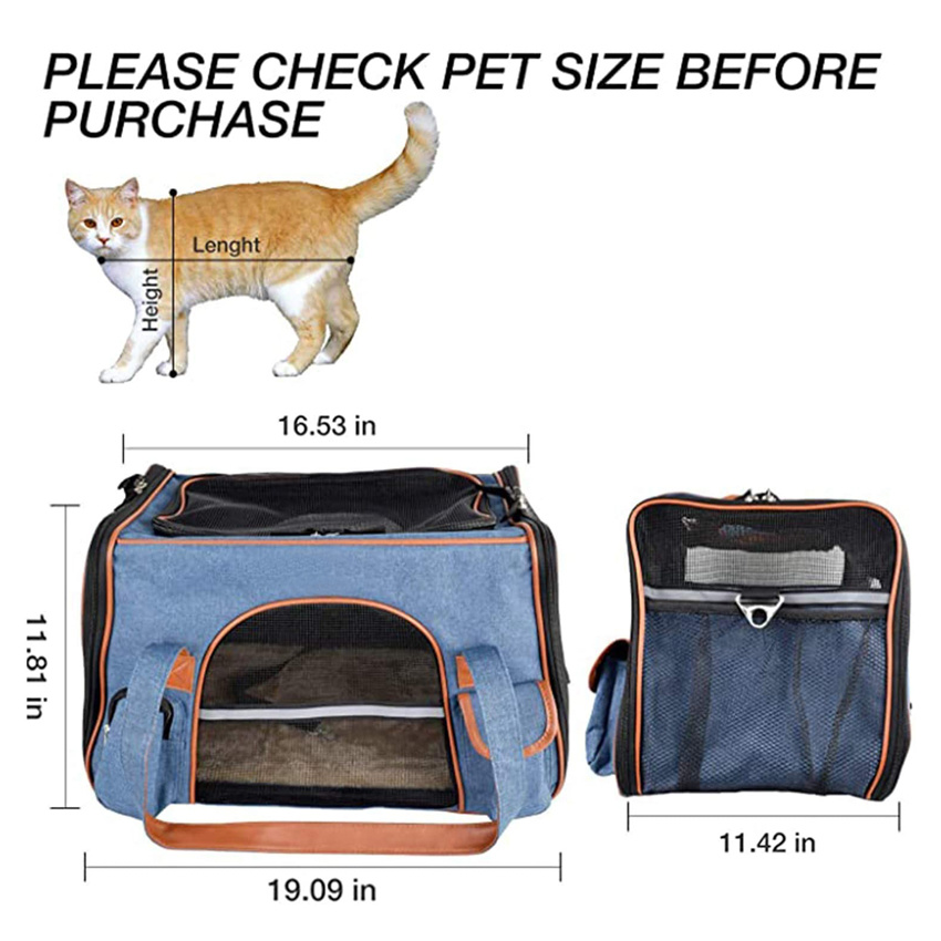 Pet Outdoor Carry Backpack Portable Puppy Travel Tote Bag Collapsible Pet Cage