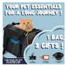 Pet Carrier Soft-Sided Cat Carrier Bag Small Dog Carrier Basket Puppy Bag