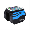 Bike Front 2-Sides Front Pannier Handlebar Bag Mobile Phone PVC Transparent for Mountain Bicycle Waterproof Pouch