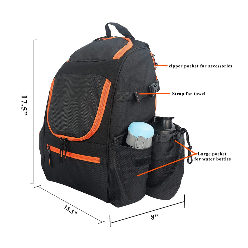Wholesale Disc Golf Bag Outdoor Sport Frisbee Bag Travel Pet Toy Frisbee Backpack
