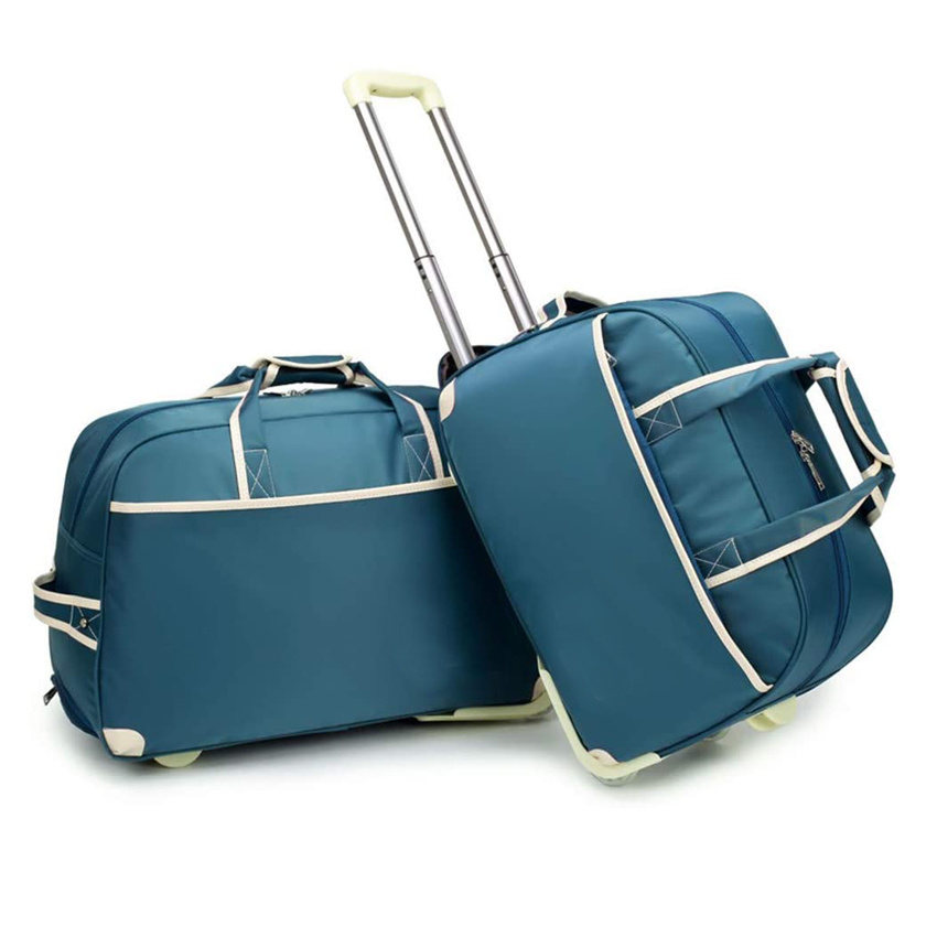 Lightweight Overnight Carry Bag Roller Travel Duffel Wheely Bag Hand Luggage