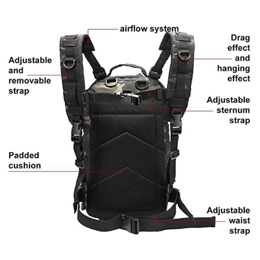 Outdoor Hiking Rescue Backpack Trauma First Aid Backpack Fire Tactics Bag