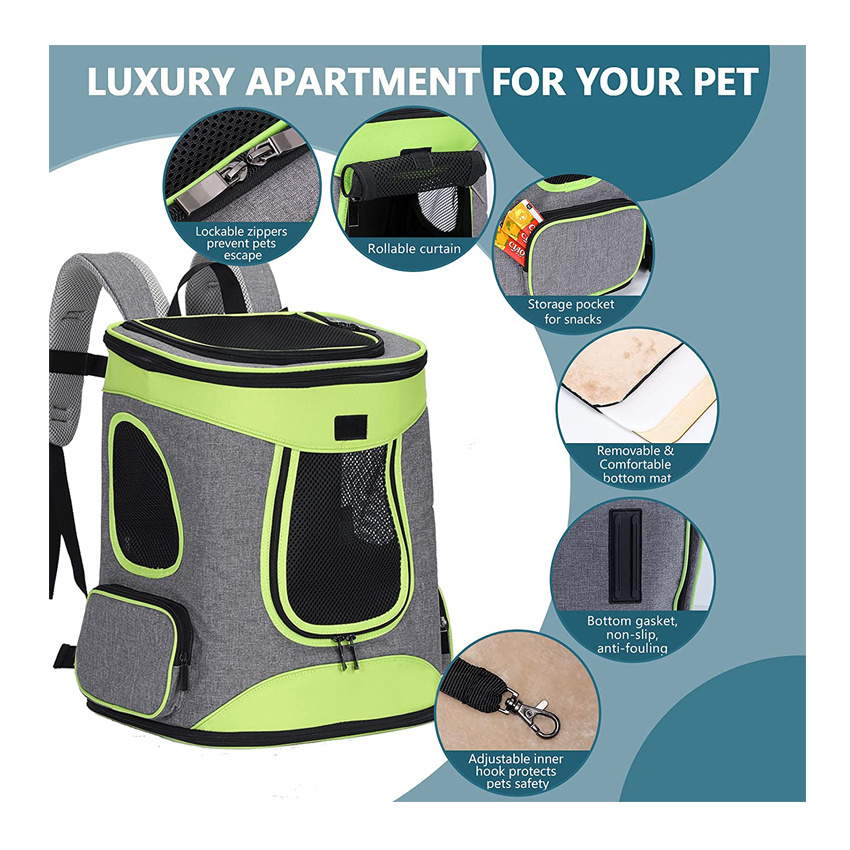 Puppies Carrier Bag Dog Cat Shoulder Backpack Collapsible Fashion Dog Bag