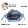 Foldable Weekender Bag Travel Carry on Duffel Bag Waterproof Beach Bag with Dry Wet Pocket
