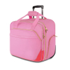 Pink Rolling Briefcase for Women Large Rolling Laptop Bag with Wheels